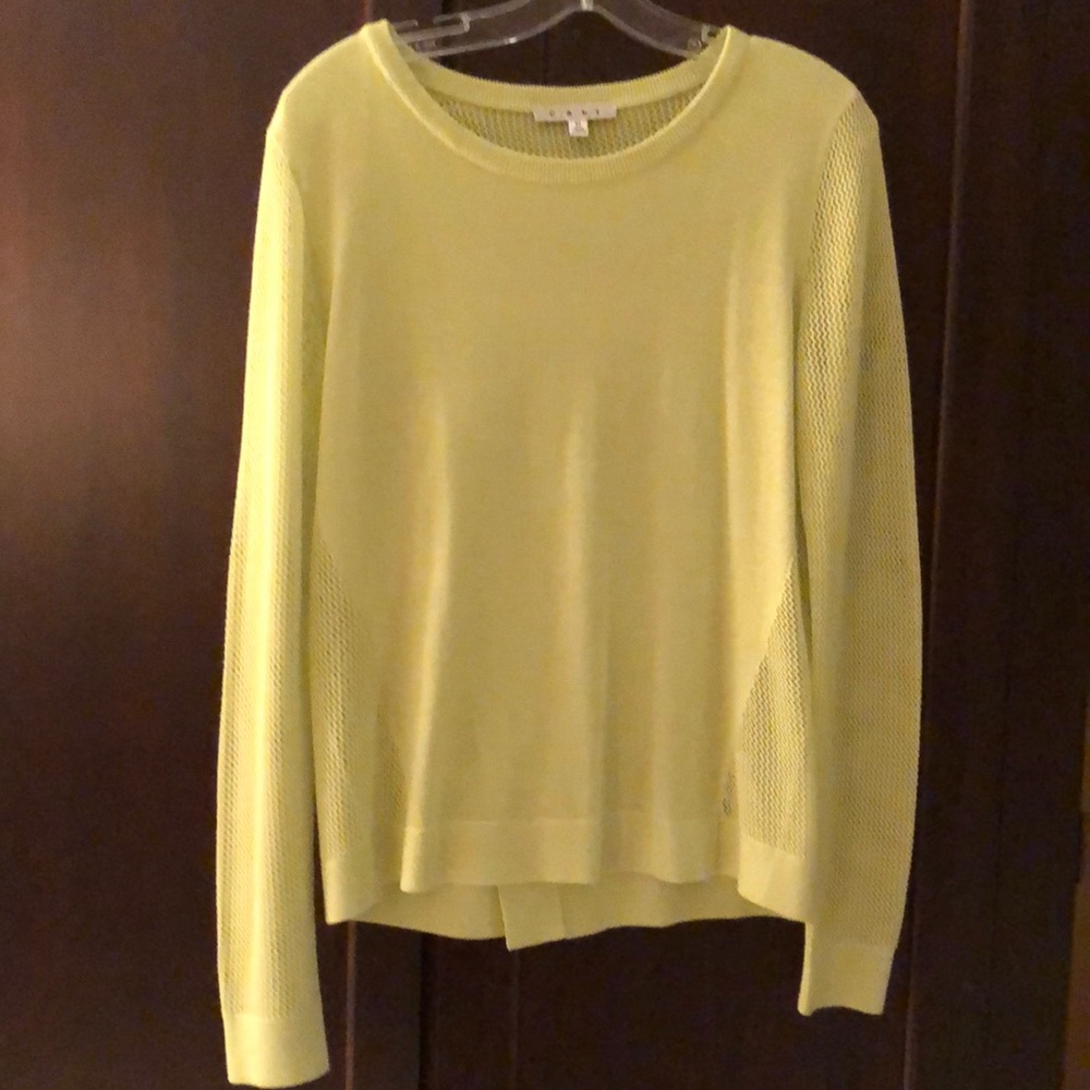 Fun two-textured Cabi sweater